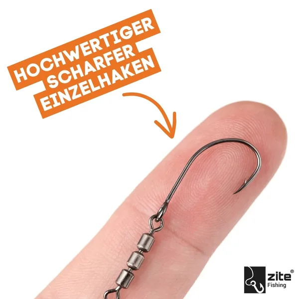 Rotorhaken RotateRig Hooks 5 Stück Gr. 6 Forellenangeln Haken_auswahl4