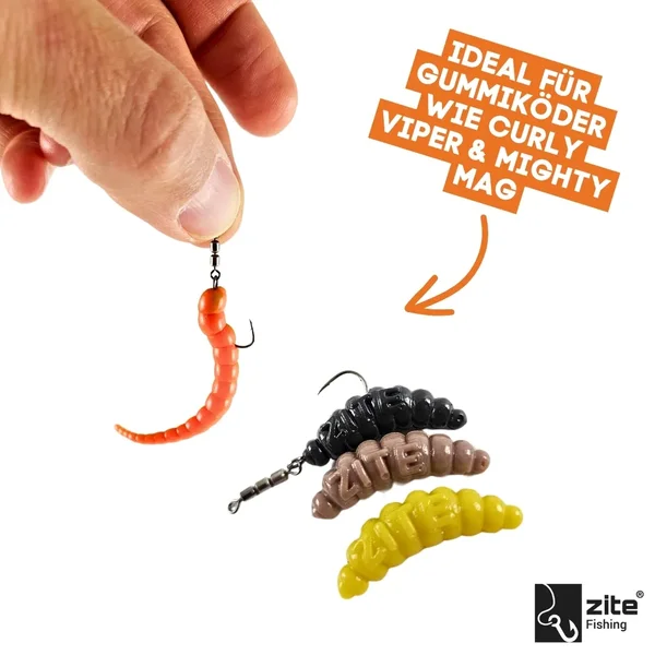 Rotorhaken RotateRig Hooks 5 Stück Gr. 6 Forellenangeln Haken_auswahl5