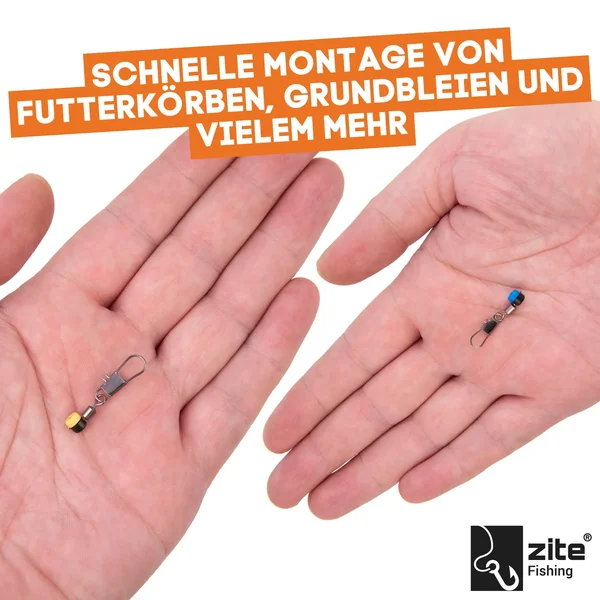 Laufwirbel Set Größen S & M - 15 Stück Perlen Wirbel Forellen Angeln & Mehr_auswahl4