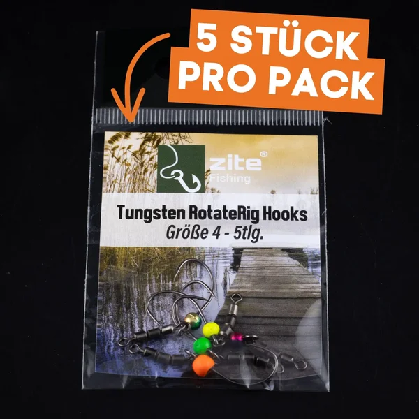 Rotorhaken mit Tungstenperle Rotate Rig Hooks Gr. 6 fürs Forellen-Angeln Zite Fishing _auswahl1