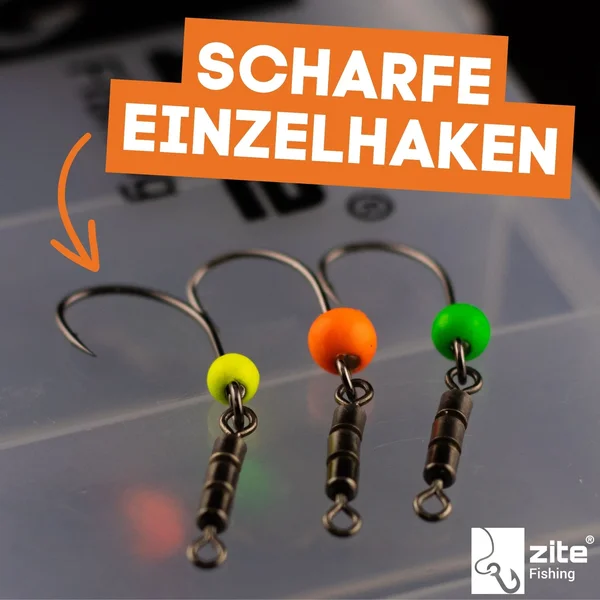 Rotorhaken mit Tungstenperle Rotate Rig Hooks Gr. 6 fürs Forellen-Angeln Zite Fishing _auswahl2