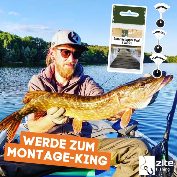 Gummistopper Schnurstopper Oval in 3 Gr. S,M & L Zite Fishing_auswahl5