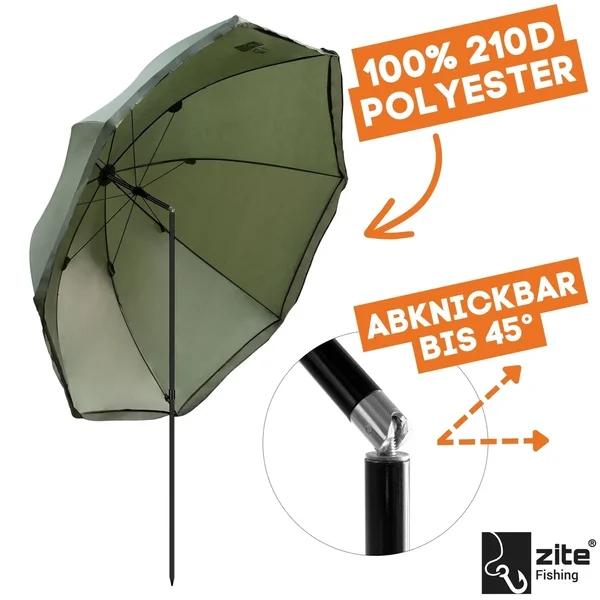 Schirmzelt Set - 250cm Schirmzelt Geschlossen mit Zubehör & Schirmstütze + 10 T-Peg Zeltheringe GRATIS_auswahl1