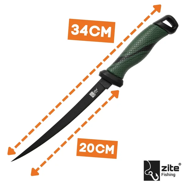 Zite Fishing Premium Filetiermesser 20 cm Beschichtet & Korrosionsbeständig mit Anti-Rutschgriff_auswahl2