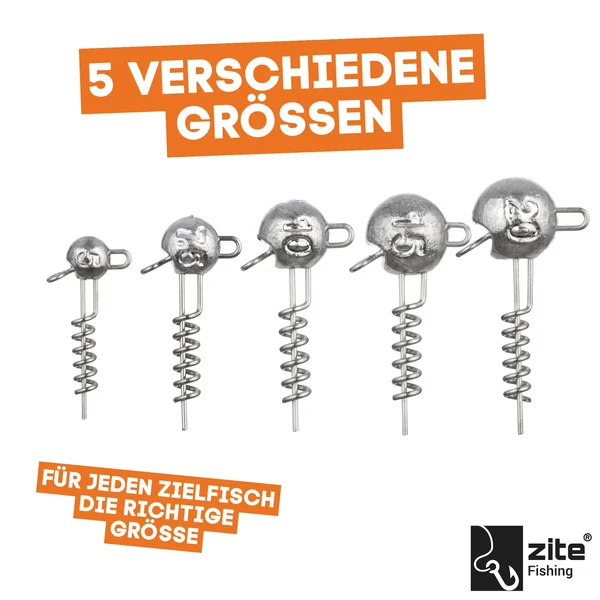 Screw-In-Jigs 20g Jigköpfe Blei Gummiköder Angeln Raubfisch 5STK  _auswahl4
