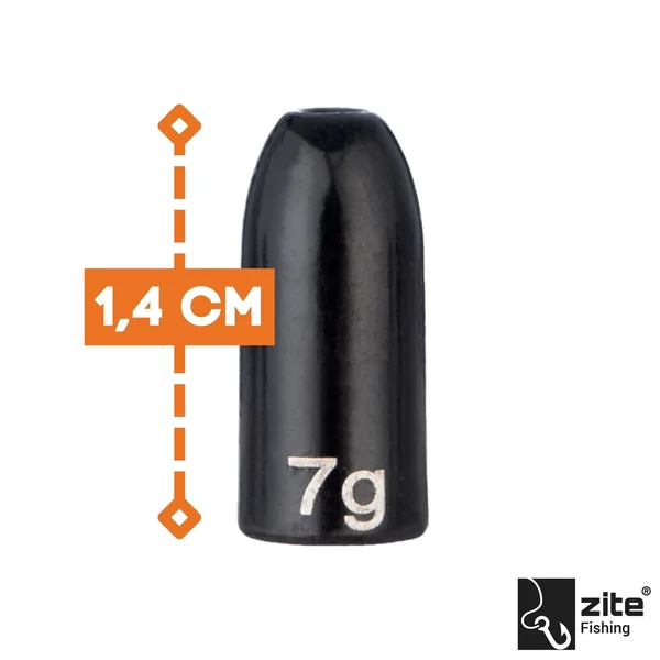 Zite Fishing Tungsten Bullet-Gewichte 3 x 7,2g_auswahl1
