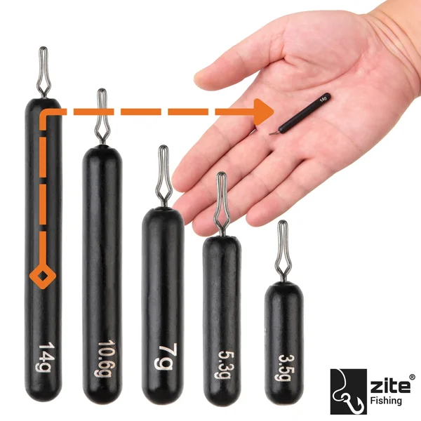 Zite Fishing Tungsten Drop Shot Gewichte 2 x 14g_auswahl2