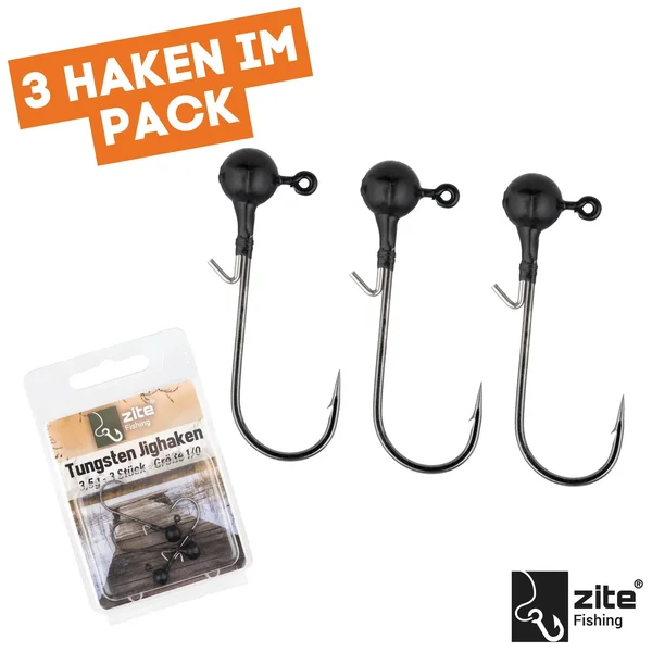 1/0 Tungsten Jighaken 3,5g 3tlg. Zite Fishing_auswahl3