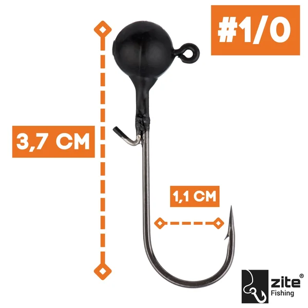 1/0 Tungsten Jighaken 3tlg. 5,3g Zite Fishing_auswahl1