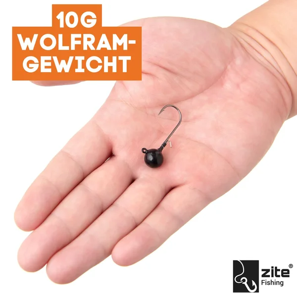 1/0 Tungsten Jighaken 2tlg. 10g Zite Fishing _auswahl2