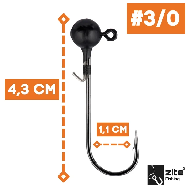 3/0 Tungsten Jighaken 3,5g 3 St. Zite Fishing_auswahl1