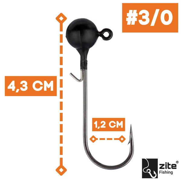 3/0 Tungsten Jighaken 2St. 7,2g Zite Fishing _auswahl1