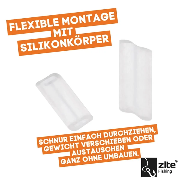 Fixdrops Blei Set 25 STK in Sortierbox 0,5-3g Forellenbleie Grundangeln_auswahl2