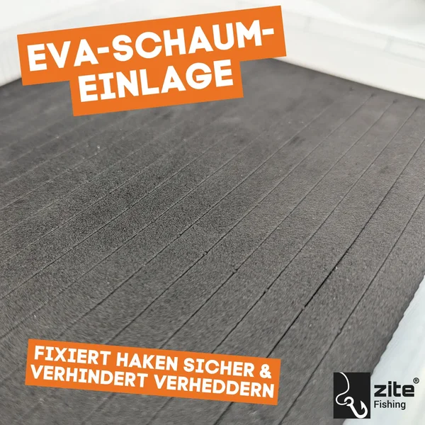 Tacklebox 25,5x19,5x3,5cm Durchgehende EVA-Schaum-Einlage Geschlitzt_auswahl4