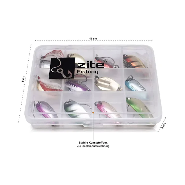 Zite Fishing Forellen Spoons Set mit Box 13-teilig_auswahl2