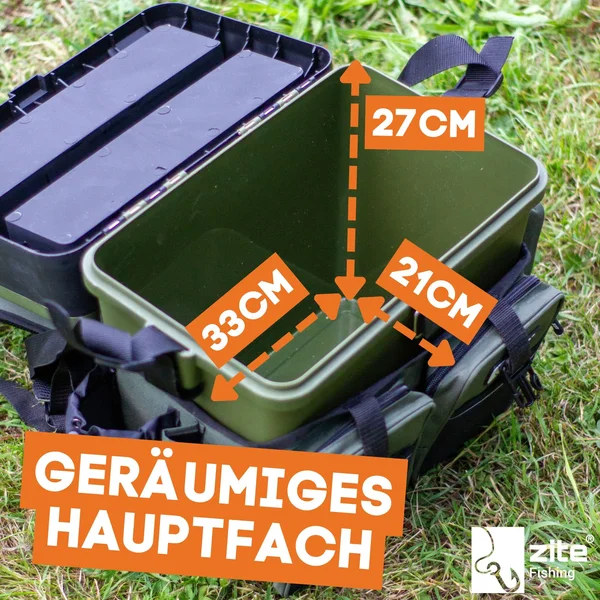 Multi Angel-Koffer-Rucksack & Sitz-Kiepe 3-in-1 – Angelrucksack Sitzkiepe Angelkoffer Zite Fishing _auswahl7