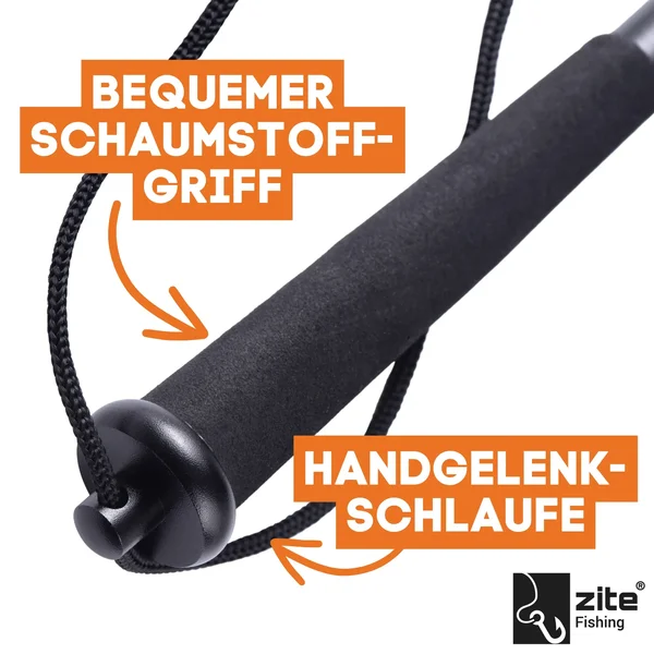 Fischtöter Aluminium Schwarz mit Magnet-Karabiner 25cm Zite Fishing_auswahl3