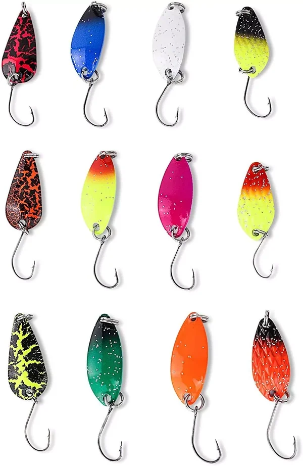 Zite Fishing Großes Forellen-Sortiment mit 24 Spoons und praktischer Köderbox_auswahl3