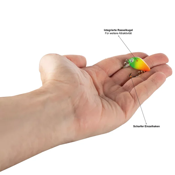 Zite Fishing Neon Mini-Wobbler Set 10 Stück UV-Aktiv in Köderbox_auswahl4