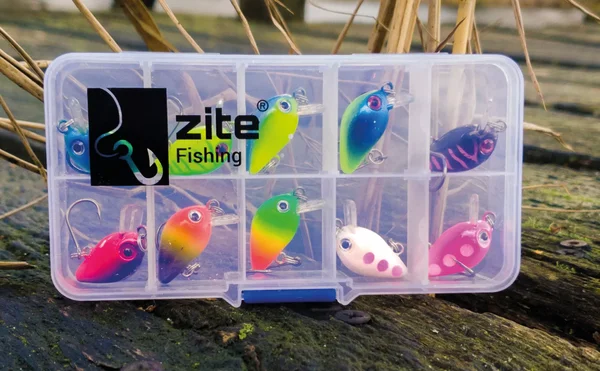 Zite Fishing Neon Mini-Wobbler Set 10 Stück UV-Aktiv in Köderbox_auswahl5