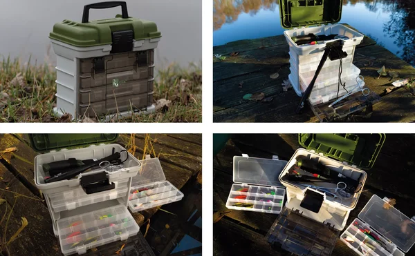 Angelkoffer mit 4 Tackleboxen 27x18x26cm als Gerätekoffer Zite Fishing_auswahl6