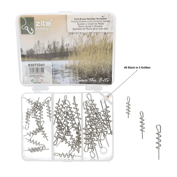 Zite Fishing Cork Screw Spiralen Set_auswahl1