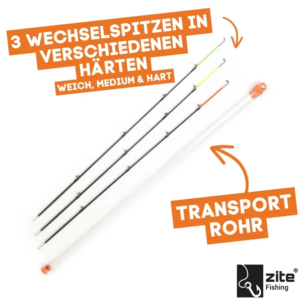 Feederrute Angeln Steckrute mit Wechselspitzen 3,60m 50-150g Zite Fishing_auswahl4