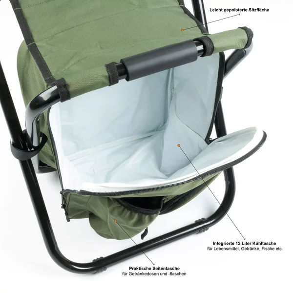 Angelhocker mit Kühlfach mit Angelrucksack Funktion Zite Fishing_auswahl1