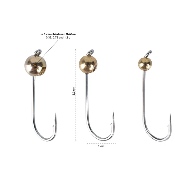 Tungsten Jigköpfe Forelle Metallic 0,3-1,2g 9 STK UL Forellenhaken Zite Fishing_auswahl2