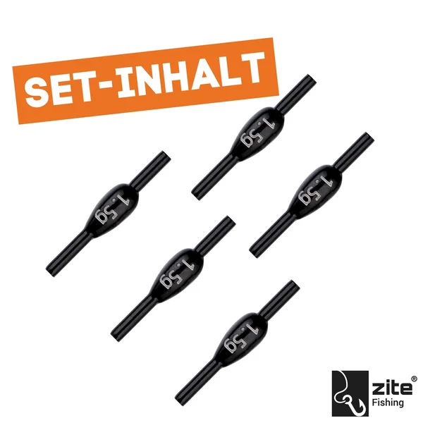 Zite Fishing Blei Fixdrops Forellenbleie 5 x 3g Angelgewicht für Grund- & Schleppangeln_auswahl5