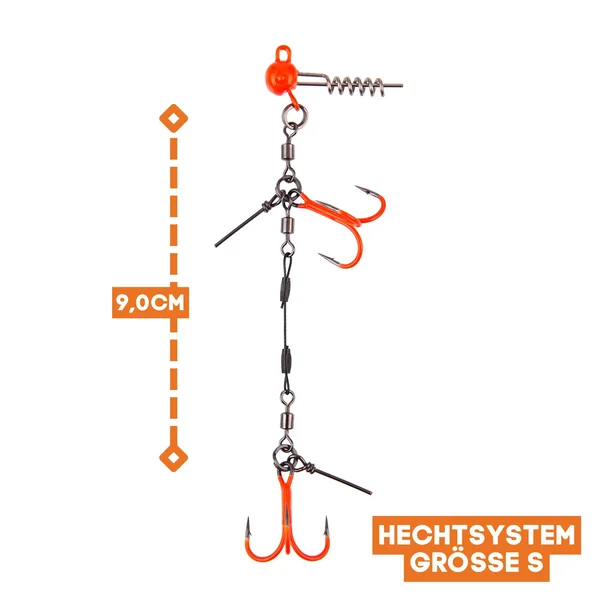 Zite Fishing Hecht Gummifisch-System S 9cm UV Aktiv 15g - ideal für Hechtköder 15-20 cm_auswahl1