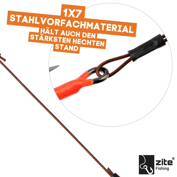 Zite Fishing UV Angsthaken System 5,5cm Drillings-System S Raubfischangeln Fertigmontage _auswahl4