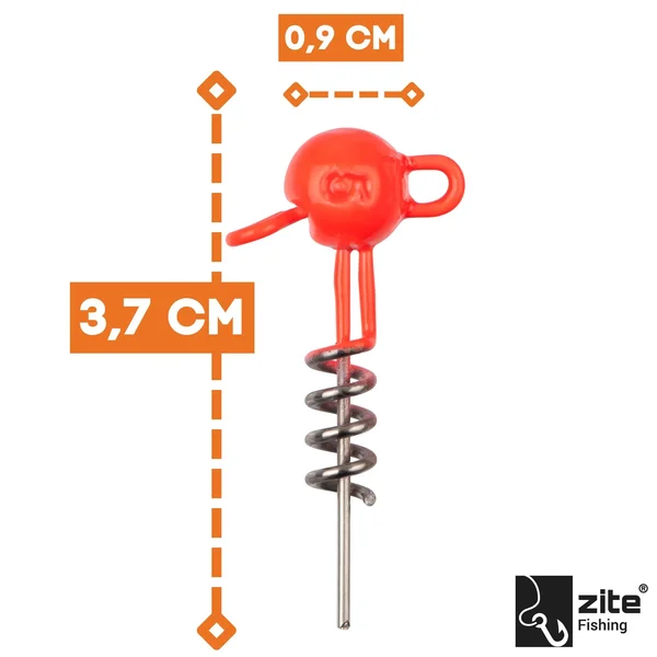 Zite Fishing Screw-In-Jigs Set 5-20g UV Aktiv Blei 25 STK in Box Gummiköder Angeln Raubfisch_auswahl5
