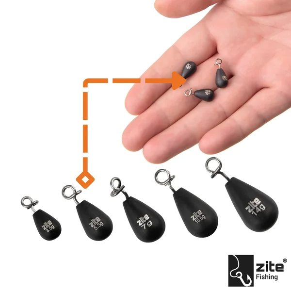 Fastach Einhänge Gewichte 5,3g 3 tlg. Shallow & Jika Rig Weights mit Fastach-Clip Zite Fishing_auswahl2