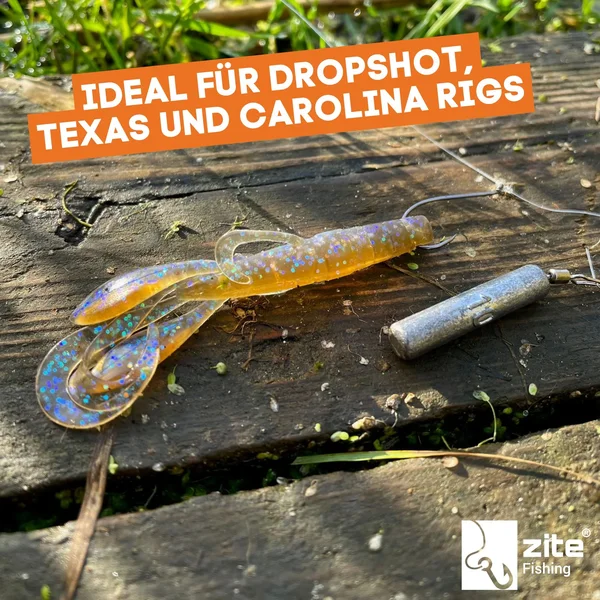 Gummiköder Krebsimitat Barsch & Zander Angeln Inzite Braw Toffy 8 STK Zite Fishing_auswahl6