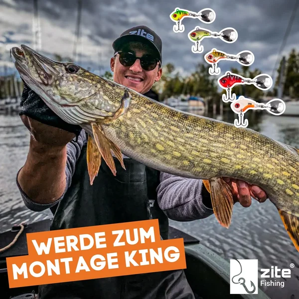Jigspinner Set 10-20g Neon Spin Jigs Zander & Barschköder 5 Stück mit Köderbox_auswahl7