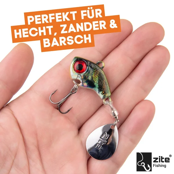 Zite Fishing Jigspinner Set 10-20g Natur Spin Jigs 5 Stück mit Köderbox_auswahl6