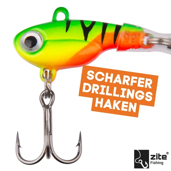Jigspinner Sortiment 5-15g Neon Raubfischköder Spin Jigs 5 Stück mit Köderbox_auswahl4