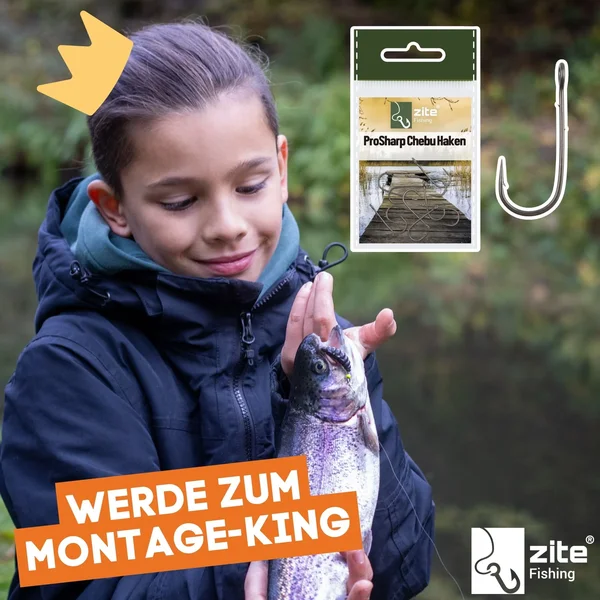 Zite Fishing ProSharp Chebu Haken #4 Teflon-Haken mit Baitholder für Cheburashka-Rig Forelle & Barsch_auswahl5
