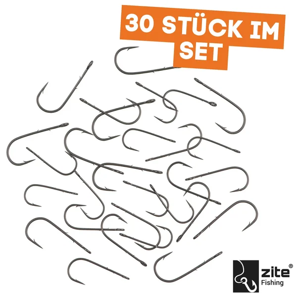 Zite Fishing ProSharp Chebu Haken Set #4-8 30 tlg. Teflon-Haken mit Baitholder für Cheburashka-Rig Forelle & Barsch _auswahl3