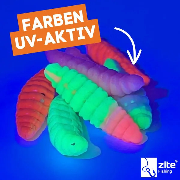 Attracta Larv Forellenköder Schock Mix Käse Aroma Floating Edition 3,5 cm 8 St. Gummiköder_auswahl2