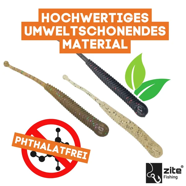 Zite Fishing Slinky Snake Natur Mix Käse 8 cm 8 St. Schlangenförmig Gummi_auswahl2