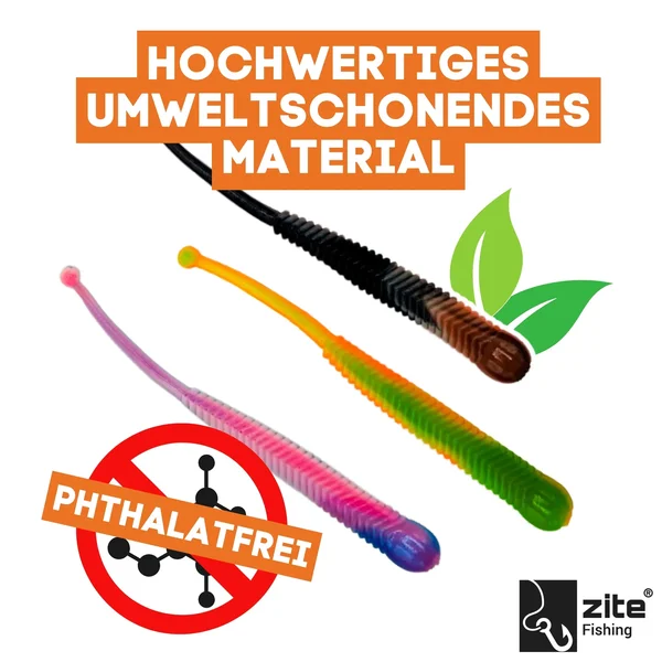 Zite Fishing Slinky Snake Schock Mix Knoblauch 8 cm 8 St. Schlangenförmig Gummi_auswahl3