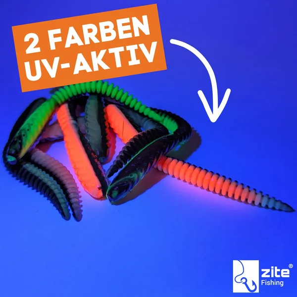 Zite Fishing Twerky Tailer Dark Mix Käse 7 cm 8 STK 3in1 Gummiköder Forelle_auswahl2
