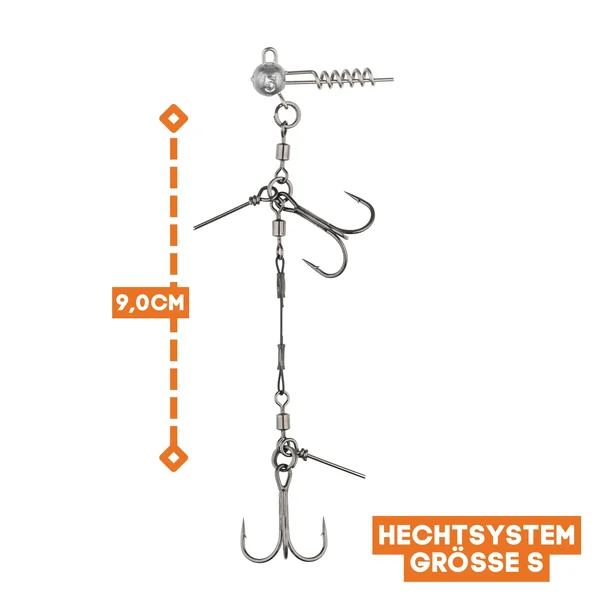 Zite Fishing Drillings-System Set S 9cm 5-20 g Gummifische 15-20 cm Hecht-Angeln_auswahl2