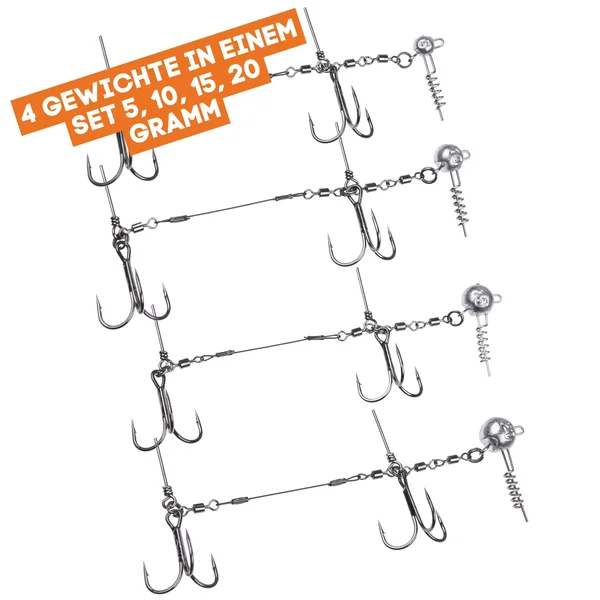 Zite Fishing Drillings-System Set L 13 cm 5-20 g Gummifische 21-26 cm Hecht-Angeln_auswahl1