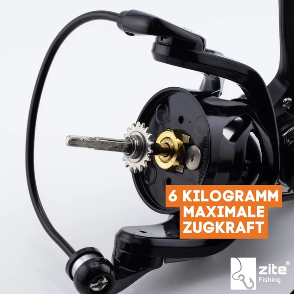 Zite Fishing Spinning Reel Pro 4000 bespult Spinnrolle mit Frontbremse 8+1 2 Aluminiumspulen für Spinnfischen_auswahl9