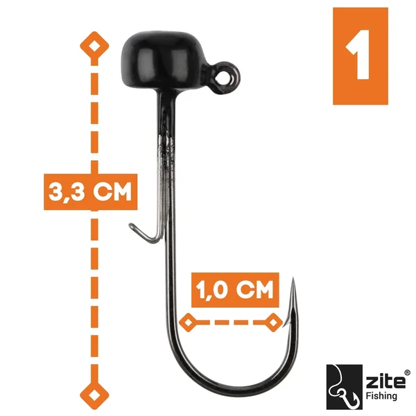 Tungsten Standup Jigs 1# 3,5g für Gummiköder - Bleifreier Angelhaken_auswahl1