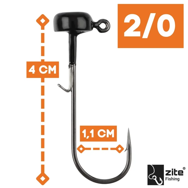 Tungsten Standup Jigs 2/0# 3,5g für Gummiköder - Bleifreier Angelhaken_auswahl1