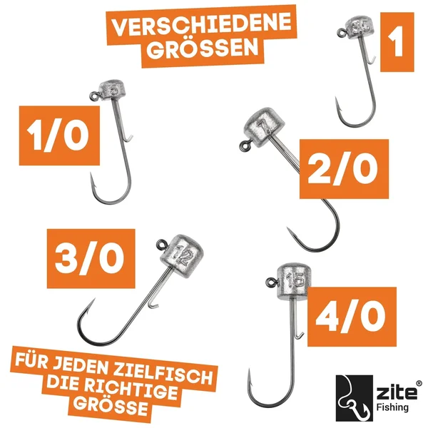 Stand Up Jigs 1/0# 5g für Gummiköder - Jighaken Grundangeln 5 Stück im Pack_auswahl6